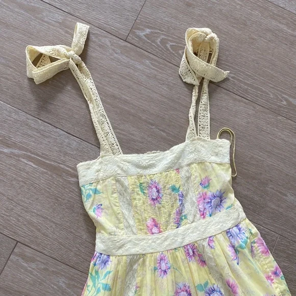 Love Shack Fancy Ayala Dress, bright Azalea, NWT, Size 00, - Picture 2 of 8